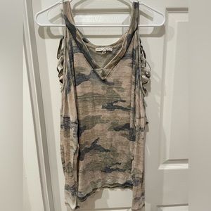 Express cold shoulder top